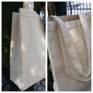 5" Gusseted Canvas Tote Bag, 12oz..