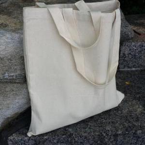(1) 12oz Canvas Plain Tote Bag, Bridal Tote,..